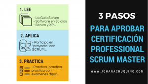 3 Pasos para Aprobar la Certificación Professional Scrum Master PSM I - JohanaChuquino.com