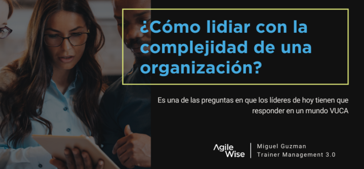 ¿Cómo lidiar con la complejidad de una organización? según Management 3.0