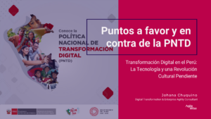 Politica Nacional de Transformacion Digital Johana Chuquino